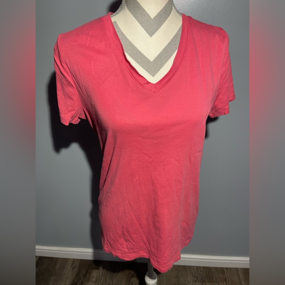 Merona Coral Short Sleeve V-Neck Tee